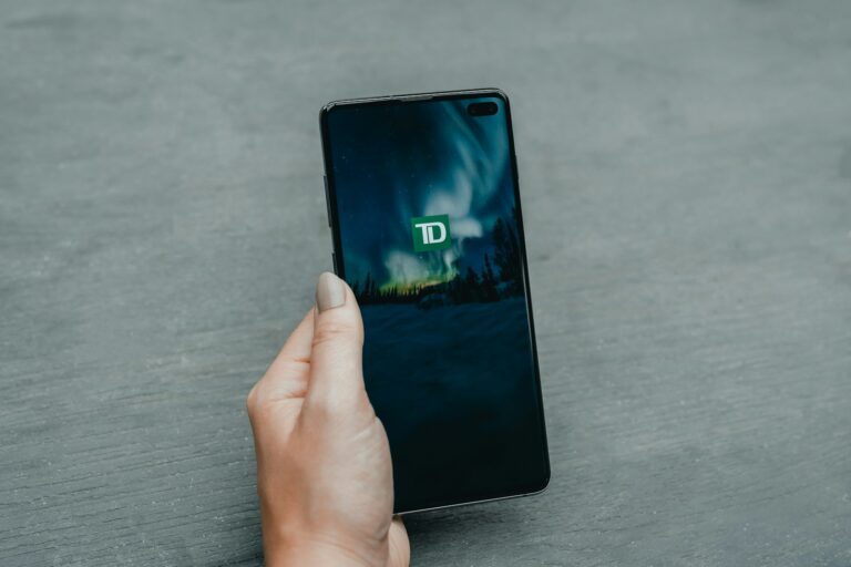 Hand holding phone