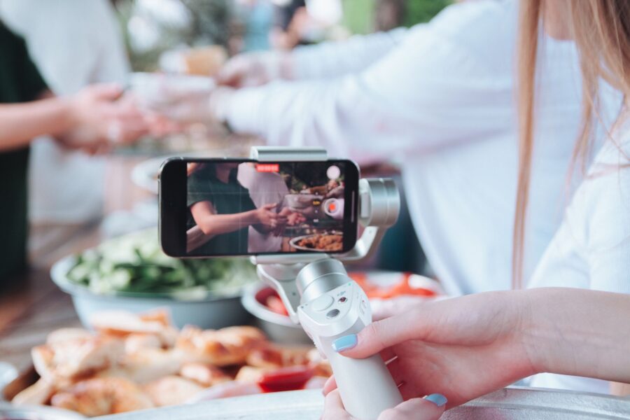 Person recording video