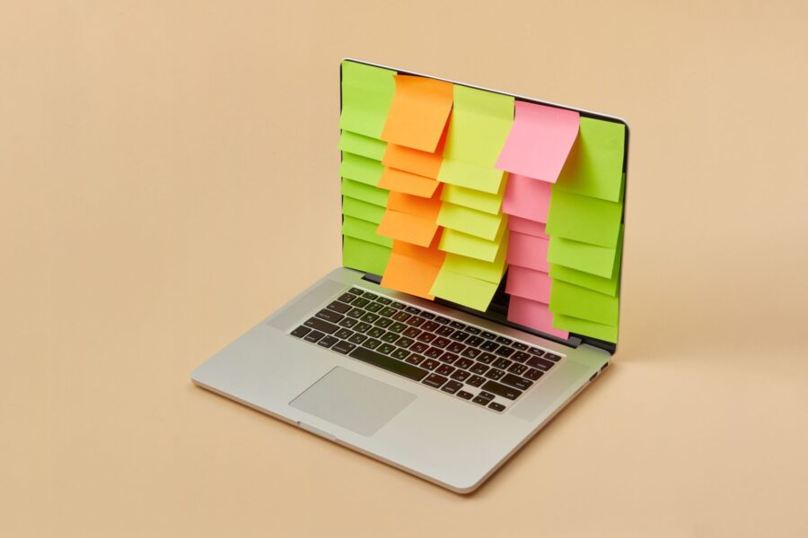 Laptop desk task