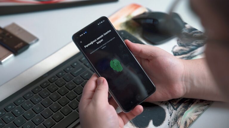 Person using smartphone