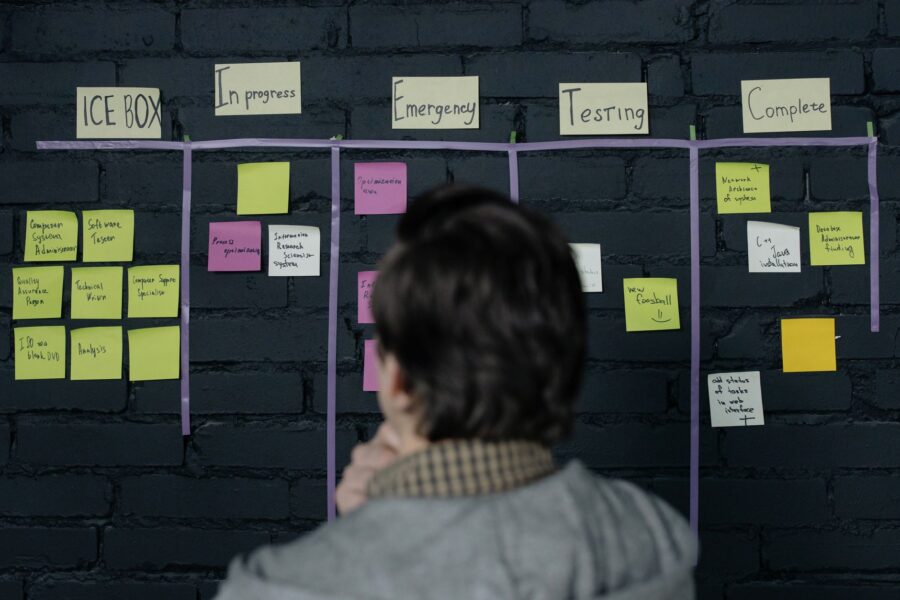 Kanban board laptop