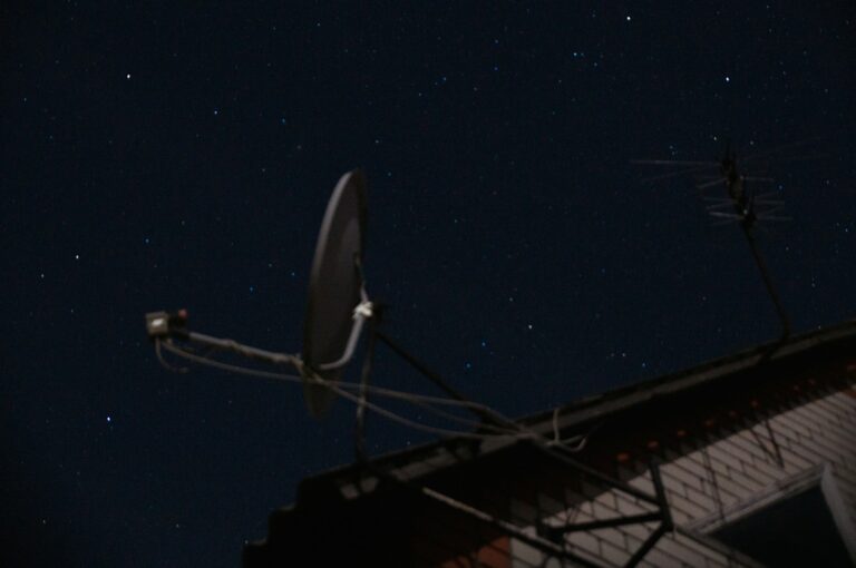Satellite dish rural