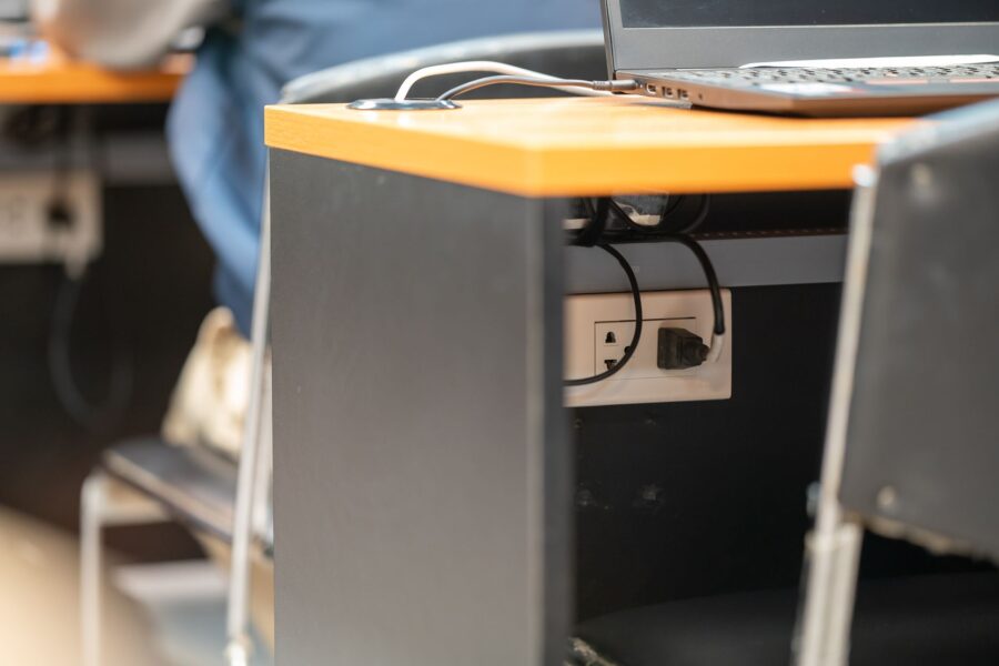 Office desk laptop
