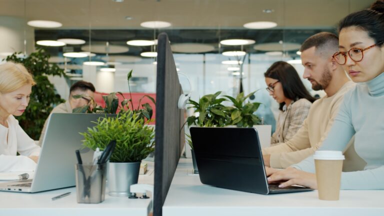 Modern office workers