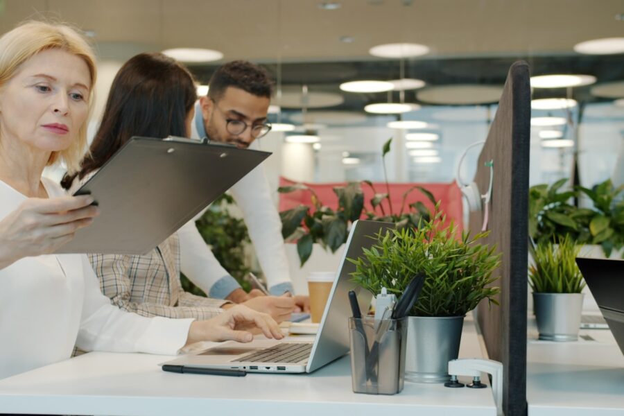 Modern office workers